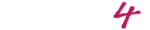 logo shellac4u met witte letters en roze 4