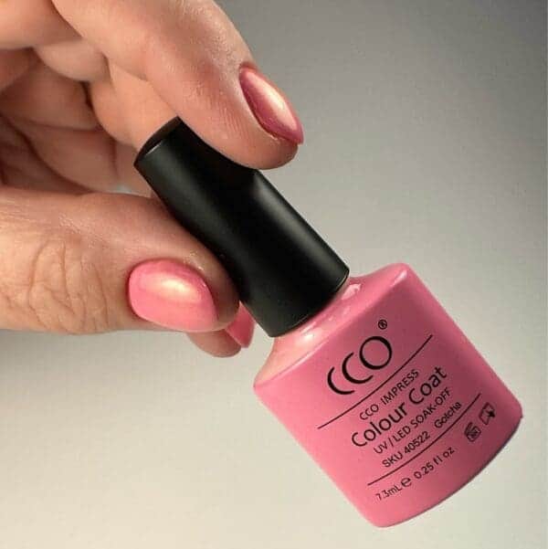 Bubbelgum roze gellak "Gotcha" van CCO