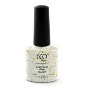 Flesje gellak met transparante gouden glitter "Golden Bliss" van CCO