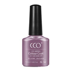 Flesje Lila gellak zonder shimmer of glitter "Lilac Eclipse" van CCO