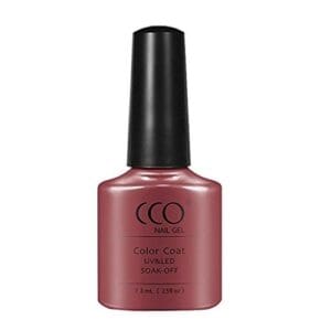 Flesje donker oud roze nude gellak "Mocking Bird" van CCO