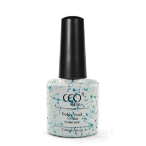 Flesje blauwe glitter gellak ''Peculiar Ocean'' van CCO