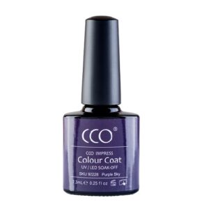 Flesje fantastische paarse gellak "purple Sky" van CCO