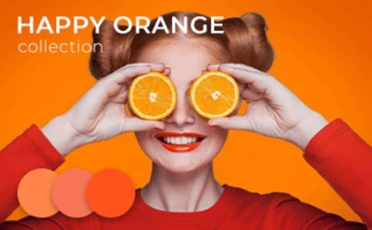 oranje gellak collectie kleuren