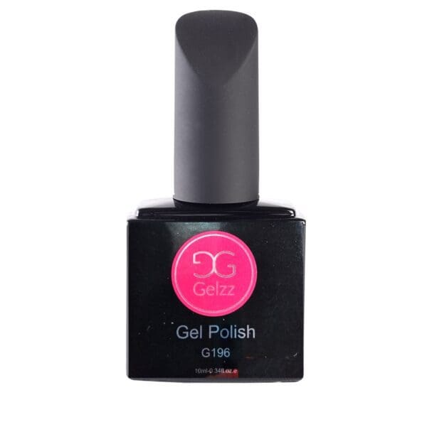 Flesje gelakt met Neon pink gellak "Pink it is!" van Gelzz