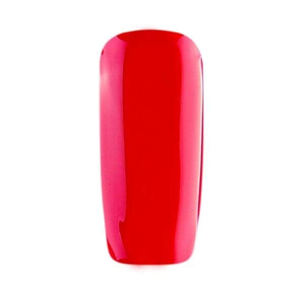 Nagel gelakt met rood roze gellak van CCO "private Escort"