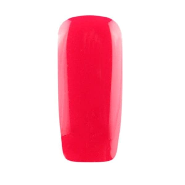 Nagel gelakt met een fuchsia roze gellak van CCO