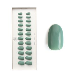 Gelzz Soft Gel Press On Sage Scarf (55)